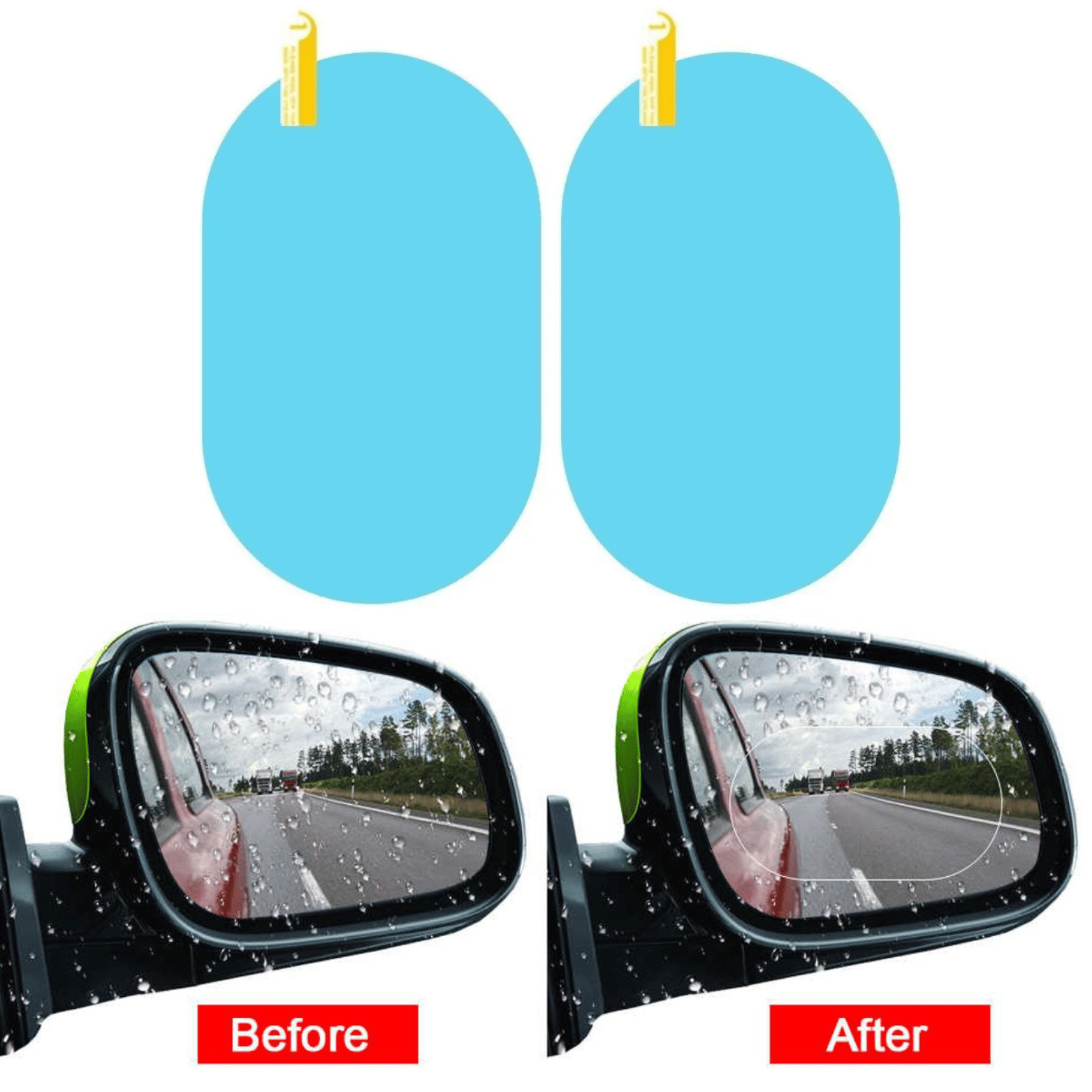 Pegatina Antivaho para Espejo Retrovisor de Coche