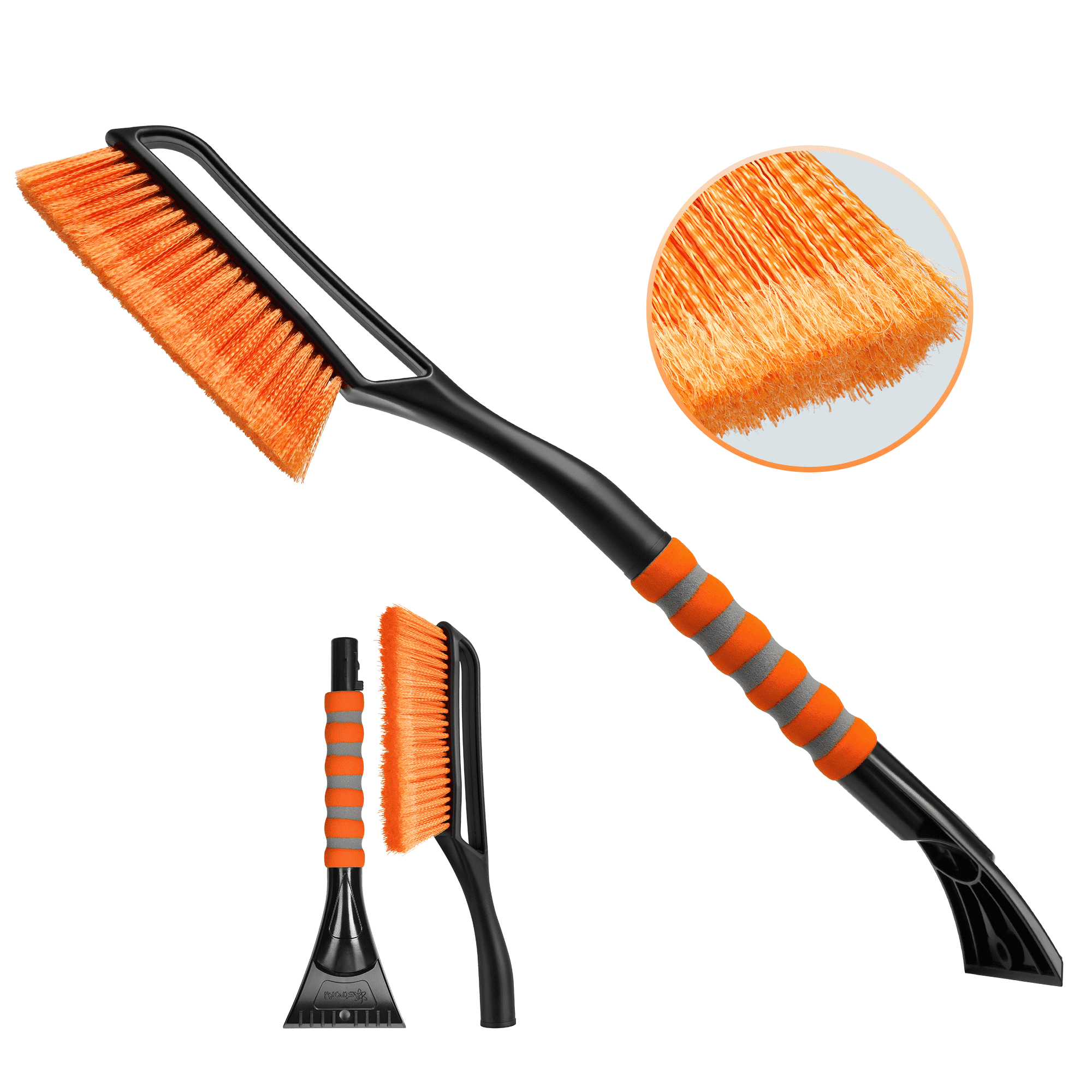 Cepillo para nieve con raspador de hielo