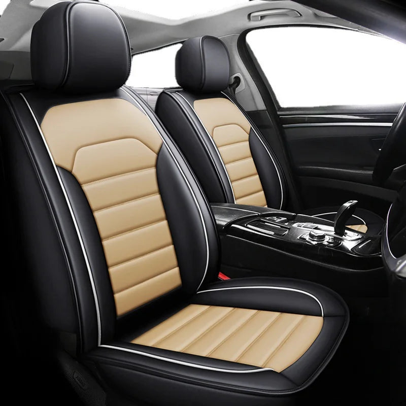 Durable leather car seat covers