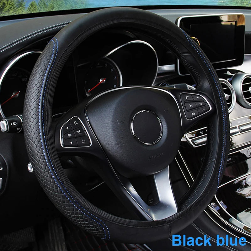 Leather Steering Wheel Cover